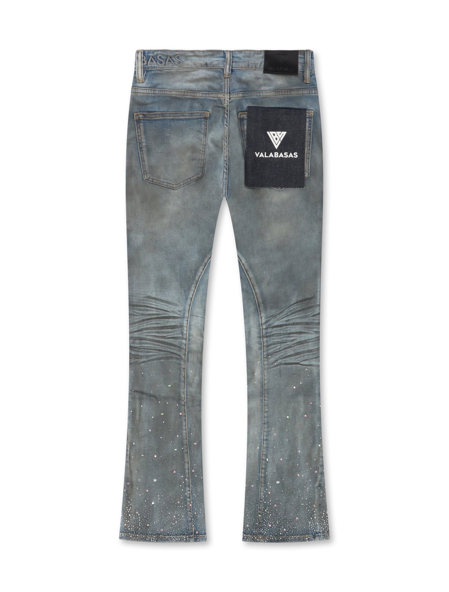 Valabasas Astonish Stacked Jeans - Dirty Blue Denim Exchange