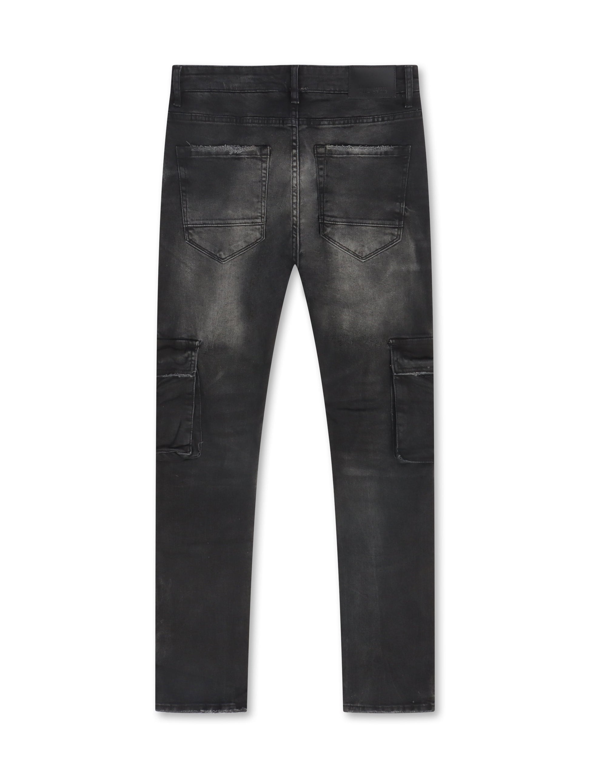 Jordan Craig Sean Cargo Jeans - Black Shadow Denim Exchange