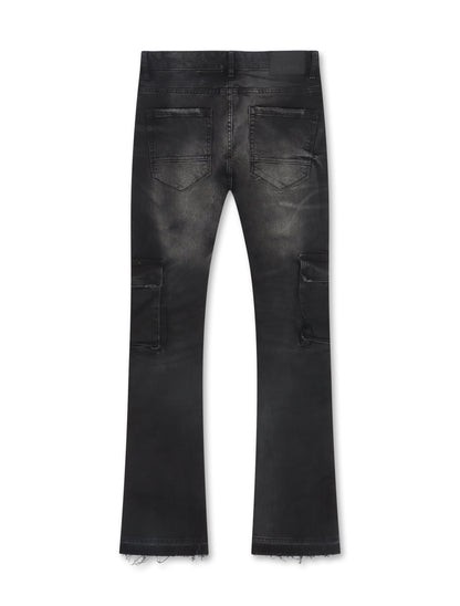 Jordan Craig Cargo Stacked Jean - Black Denim Exchange