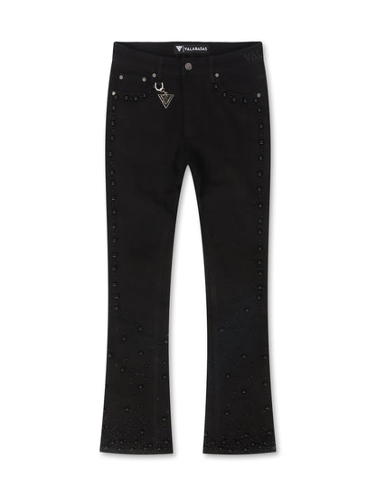 Valabasas Sheam Stacked Denim Jean - Black Denim Exchange