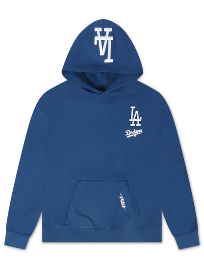 Pro Standard Dodgers Stacked Los Angeles Hoodie - Dark Blue Denim Exchange