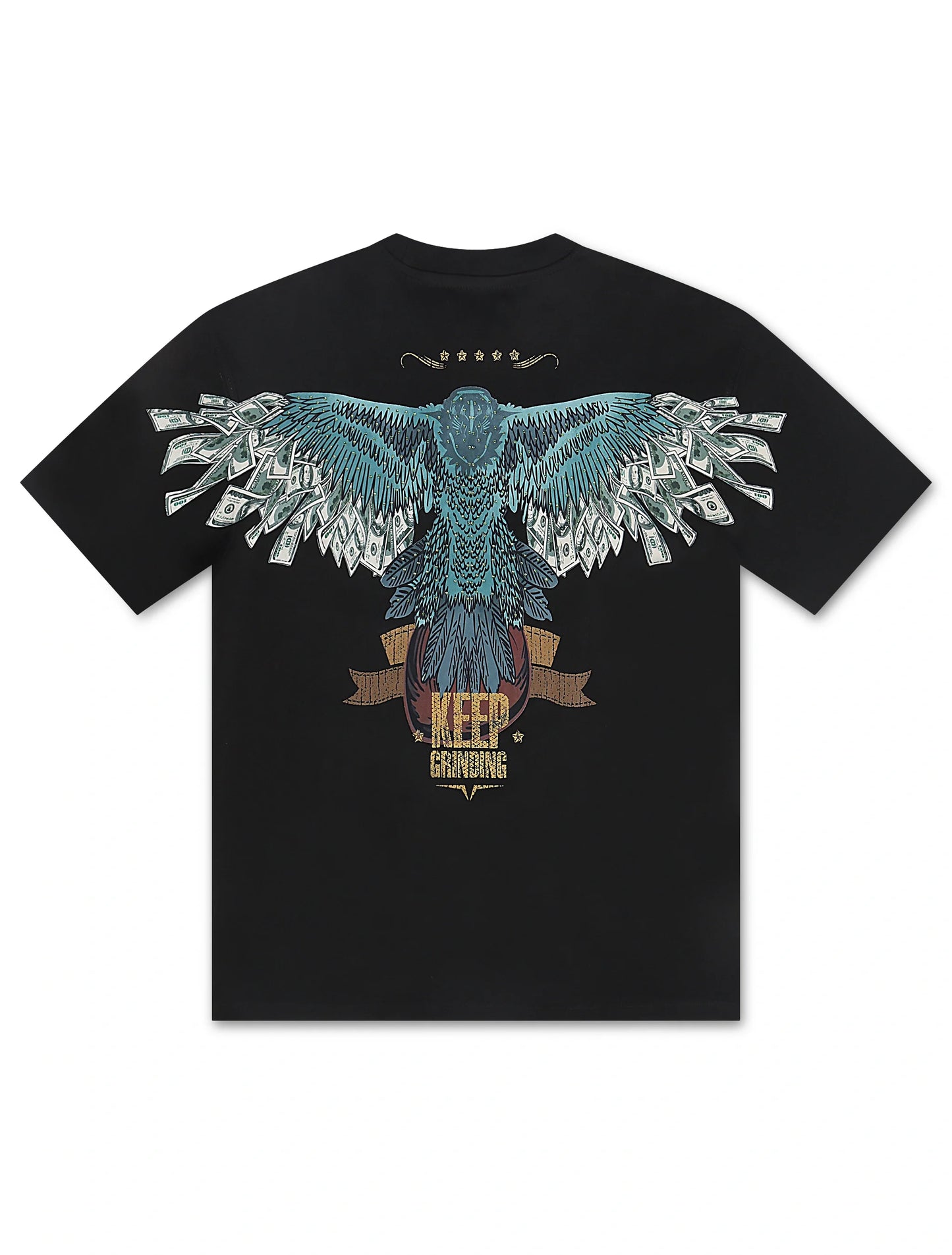 Roku Studio Fly High Boxy Tee - Black Denim Exchange