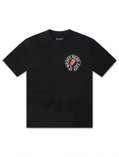 Money Dept. Tongue and Lips Tee - Black Denim Exchange