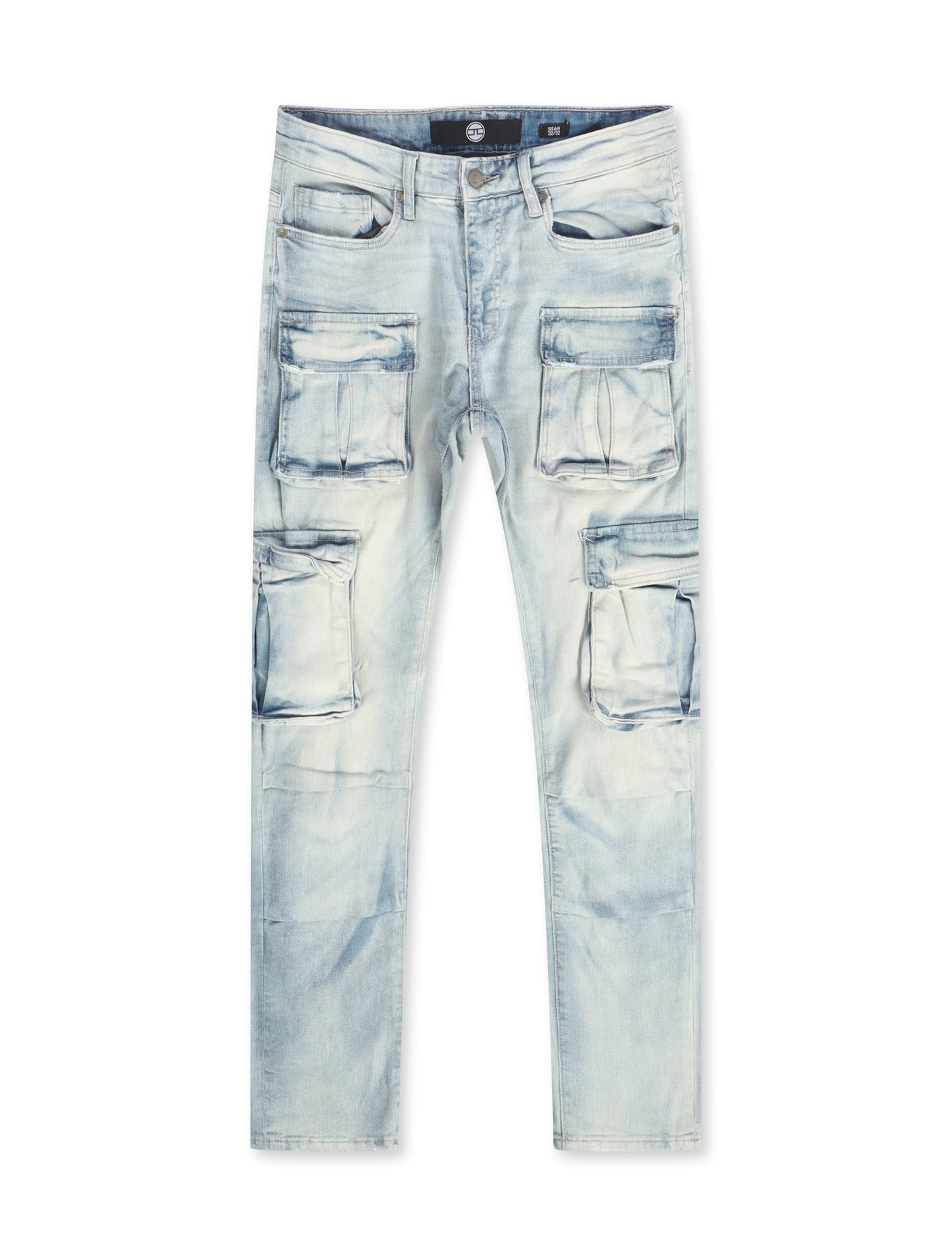 Jordan Craig Sean Cargo Jeans - Iced White Denim Exchange
