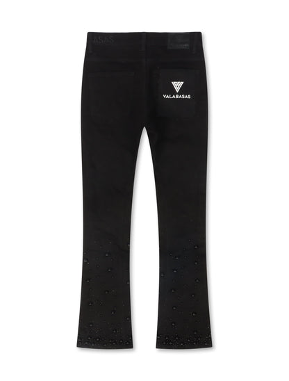 Valabasas Sheam Stacked Denim Jean - Black Denim Exchange