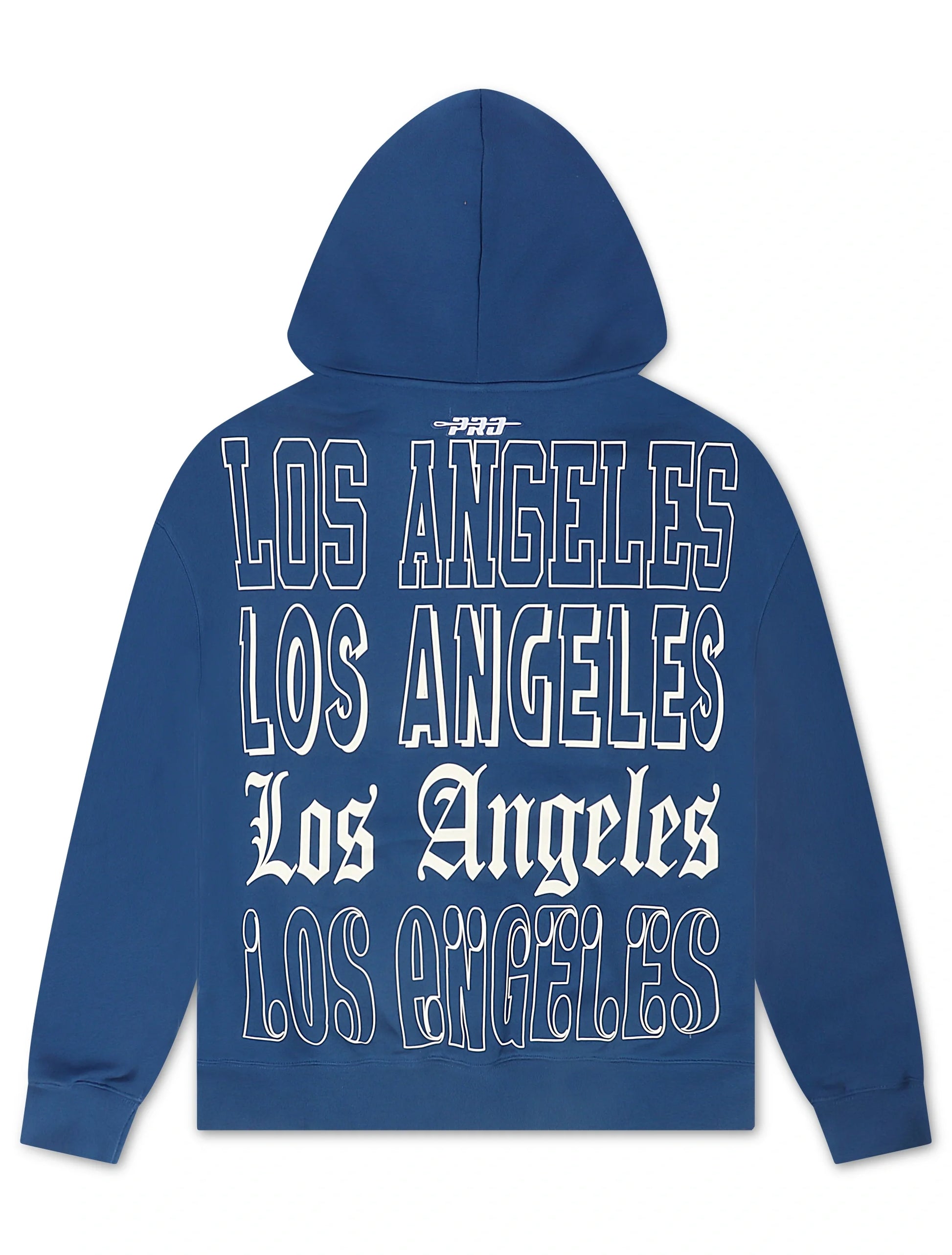 Pro Standard Dodgers Stacked Los Angeles Hoodie - Dark Blue Denim Exchange