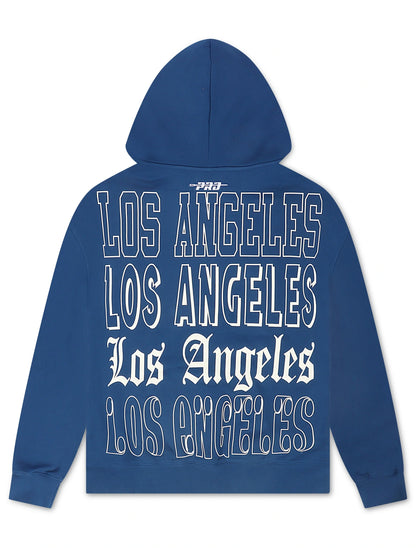 Pro Standard Dodgers Stacked Los Angeles Hoodie - Dark Blue Denim Exchange