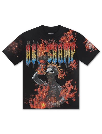 Roku Studio Earned in Chaos Boxy Tee - Black Denim Exchange