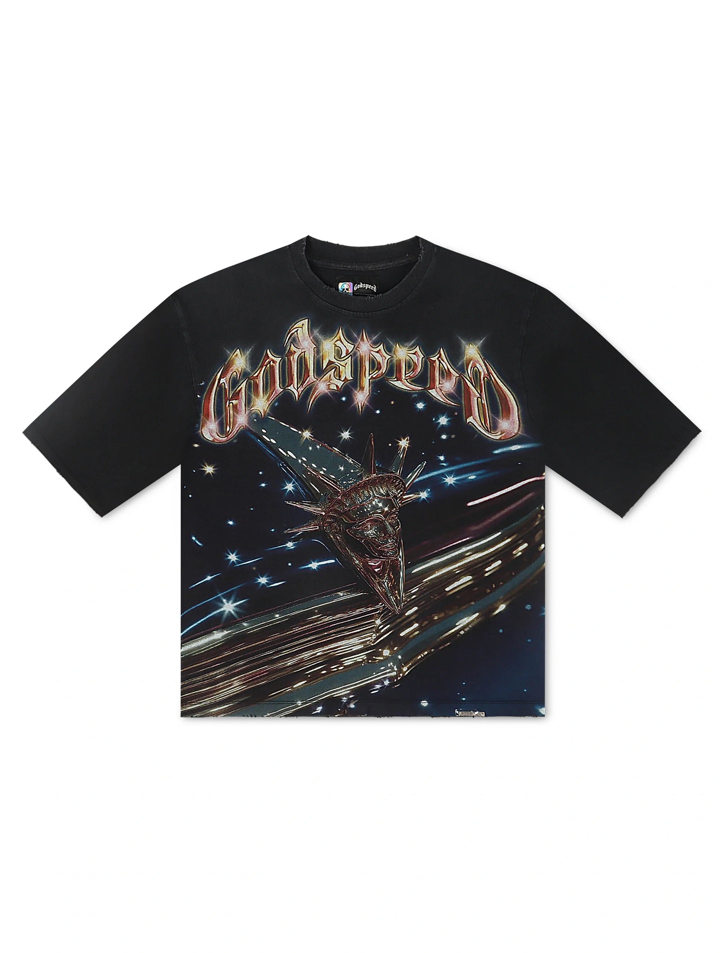 Godspeed Liberty Cruiser Boxy Tee - Black Denim Exchange