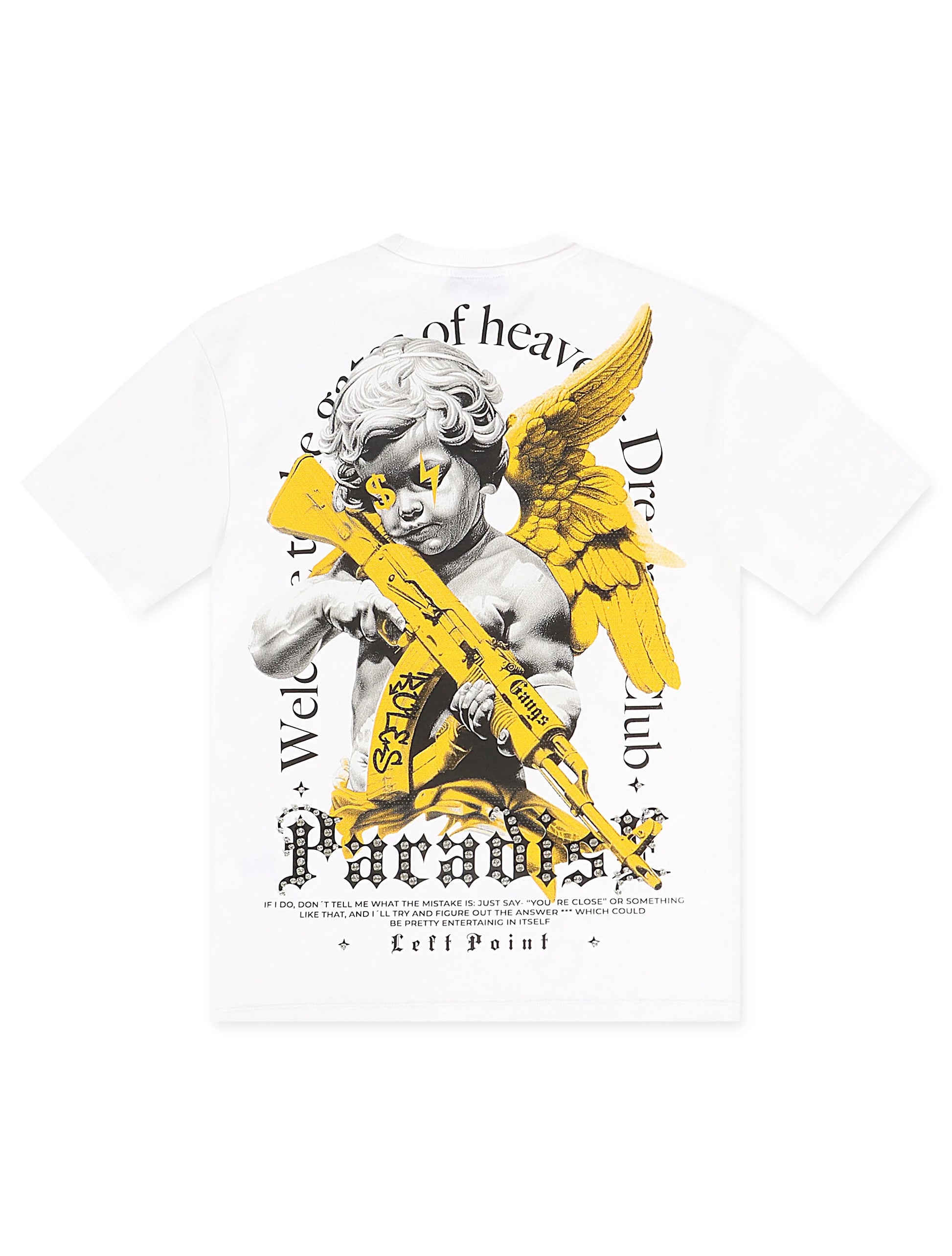 Left Point Paradise Tee - White Denim Exchange