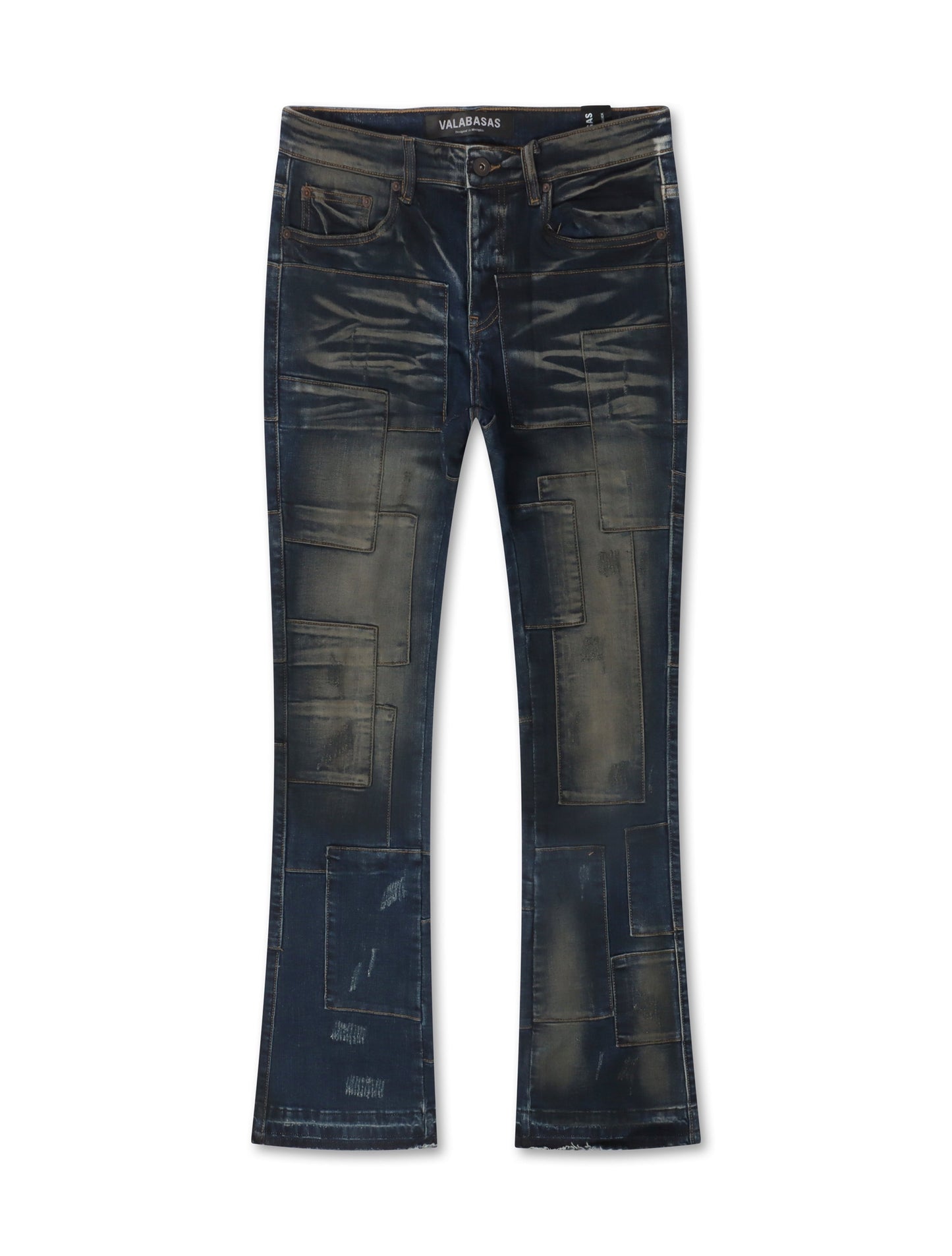 Valabasas Bricks Stacked Denim - Dirty Blue Denim Exchange