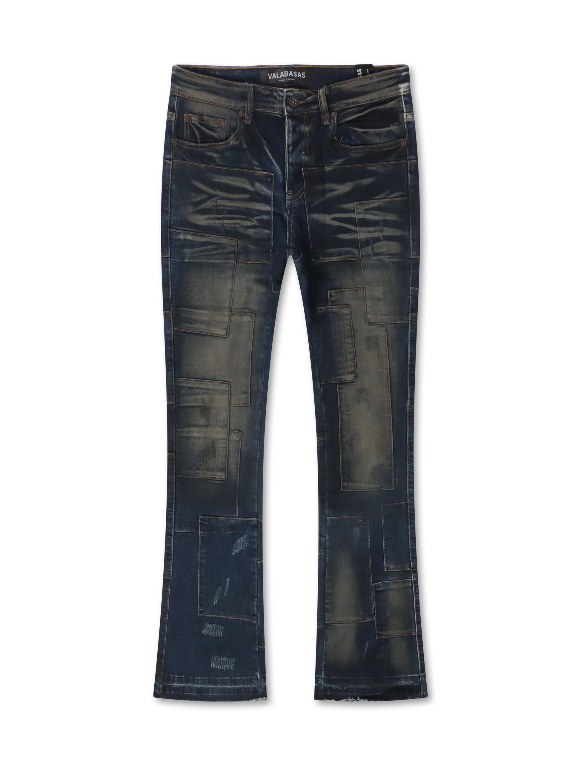 Valabasas Bricks Stacked Denim - Dirty Blue Denim Exchange