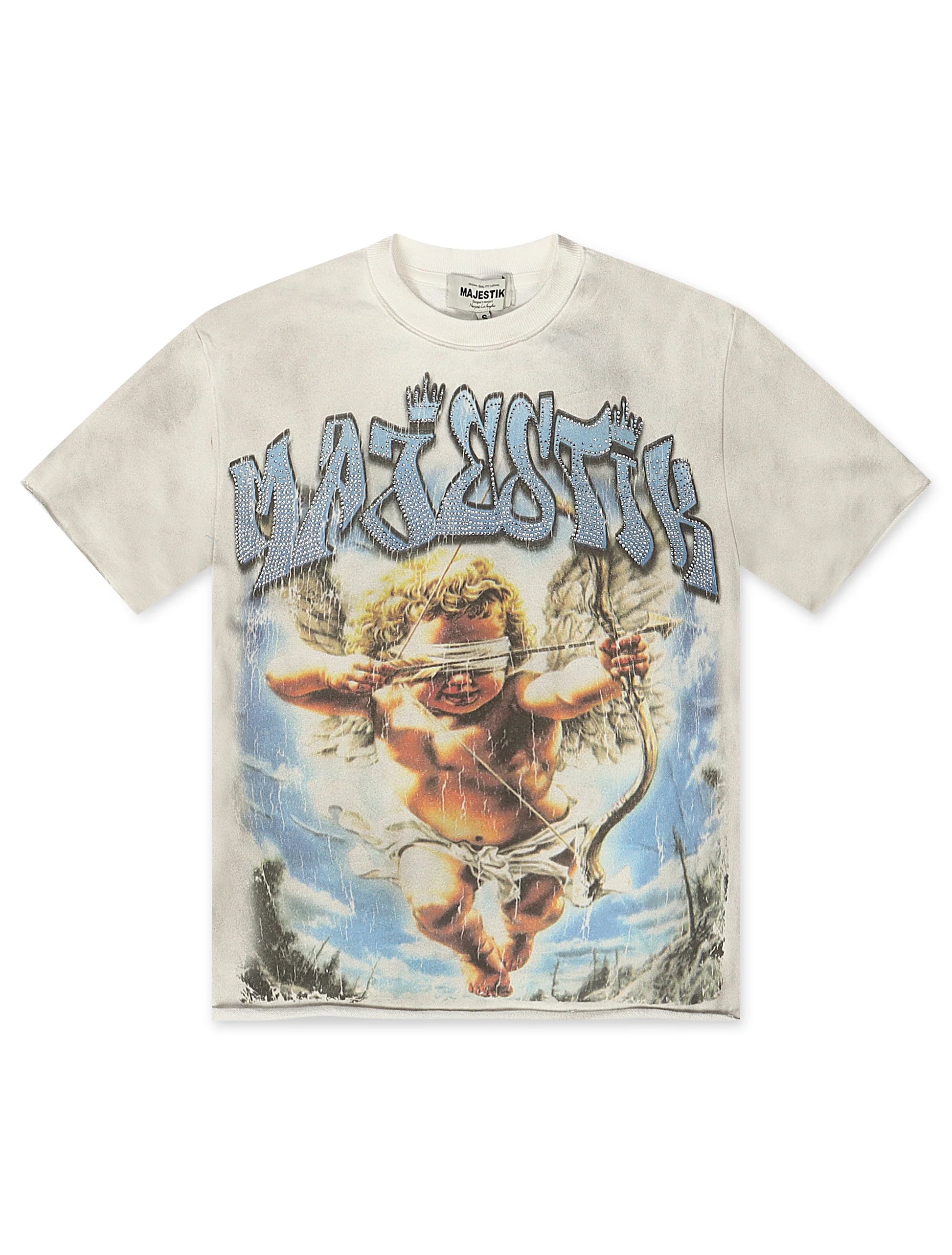 Majestik Baby Angel French Terry Tee - Off White Denim Exchange