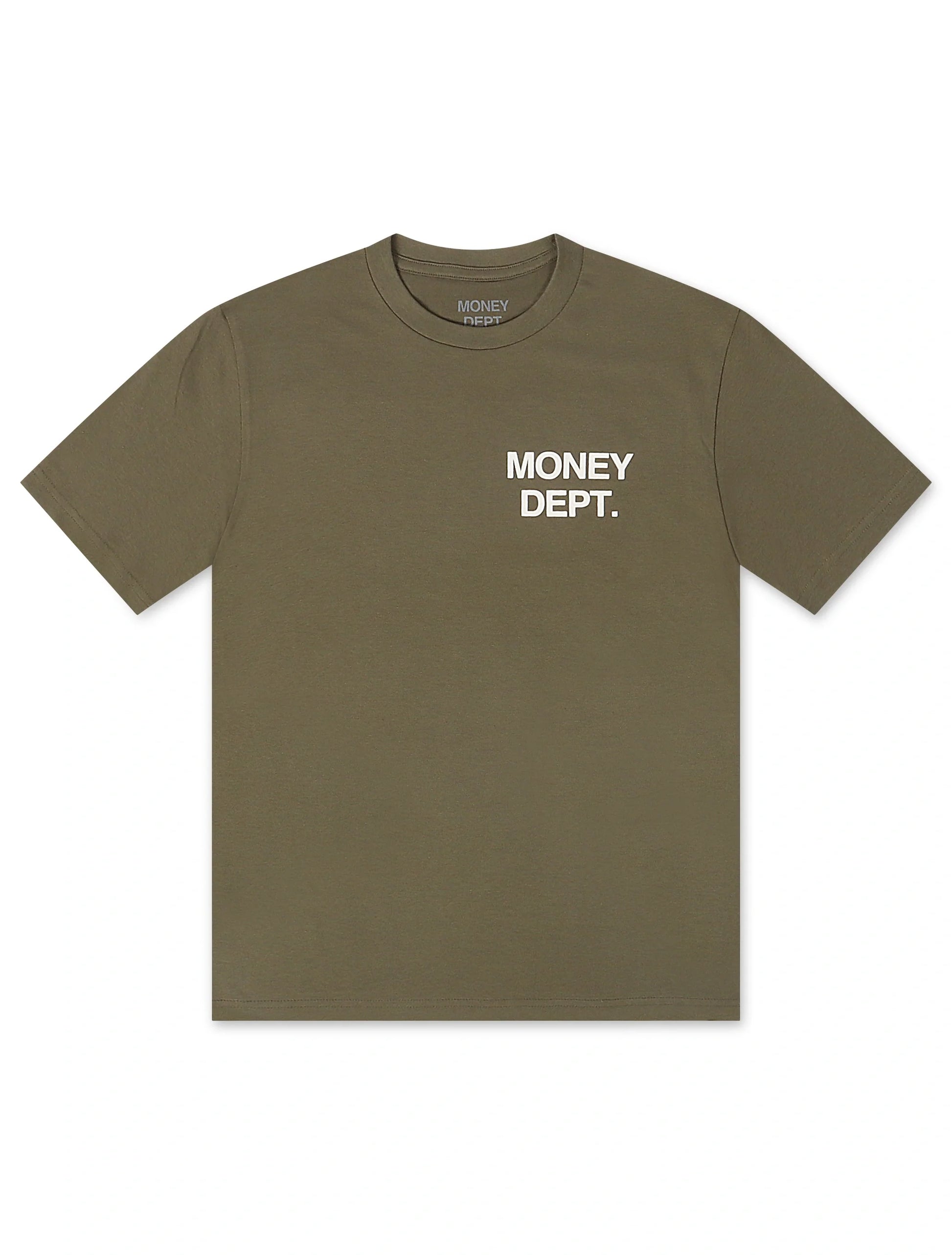 Money Dept. Los Angeles Heavyweight Tee - Light Olive/White Denim Exchange