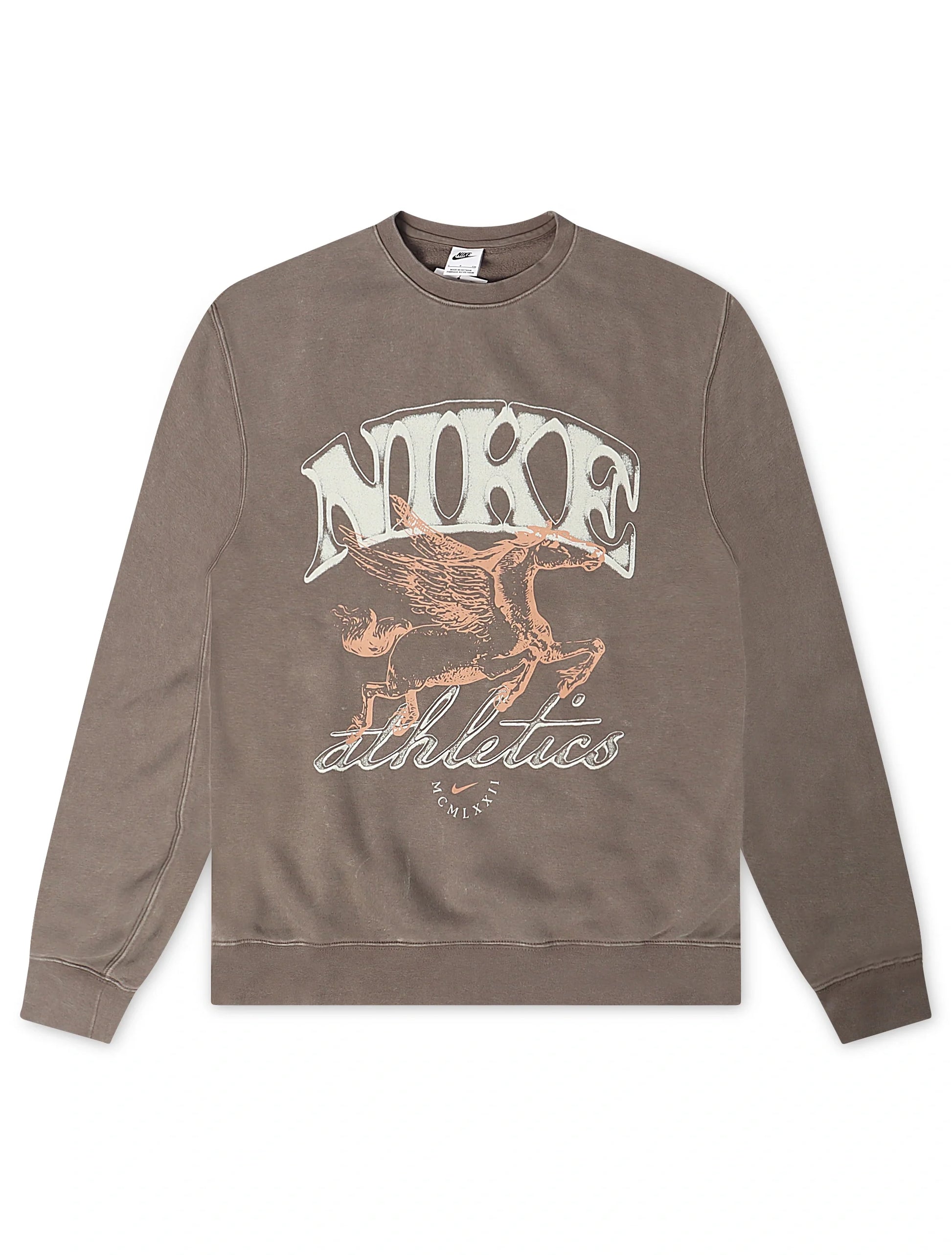 Nike Mens Sportswear Club Fleece Crewneck - Cave Stone Denim Exchange