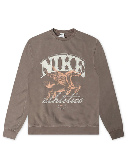 Nike Mens Sportswear Club Fleece Crewneck - Cave Stone Denim Exchange