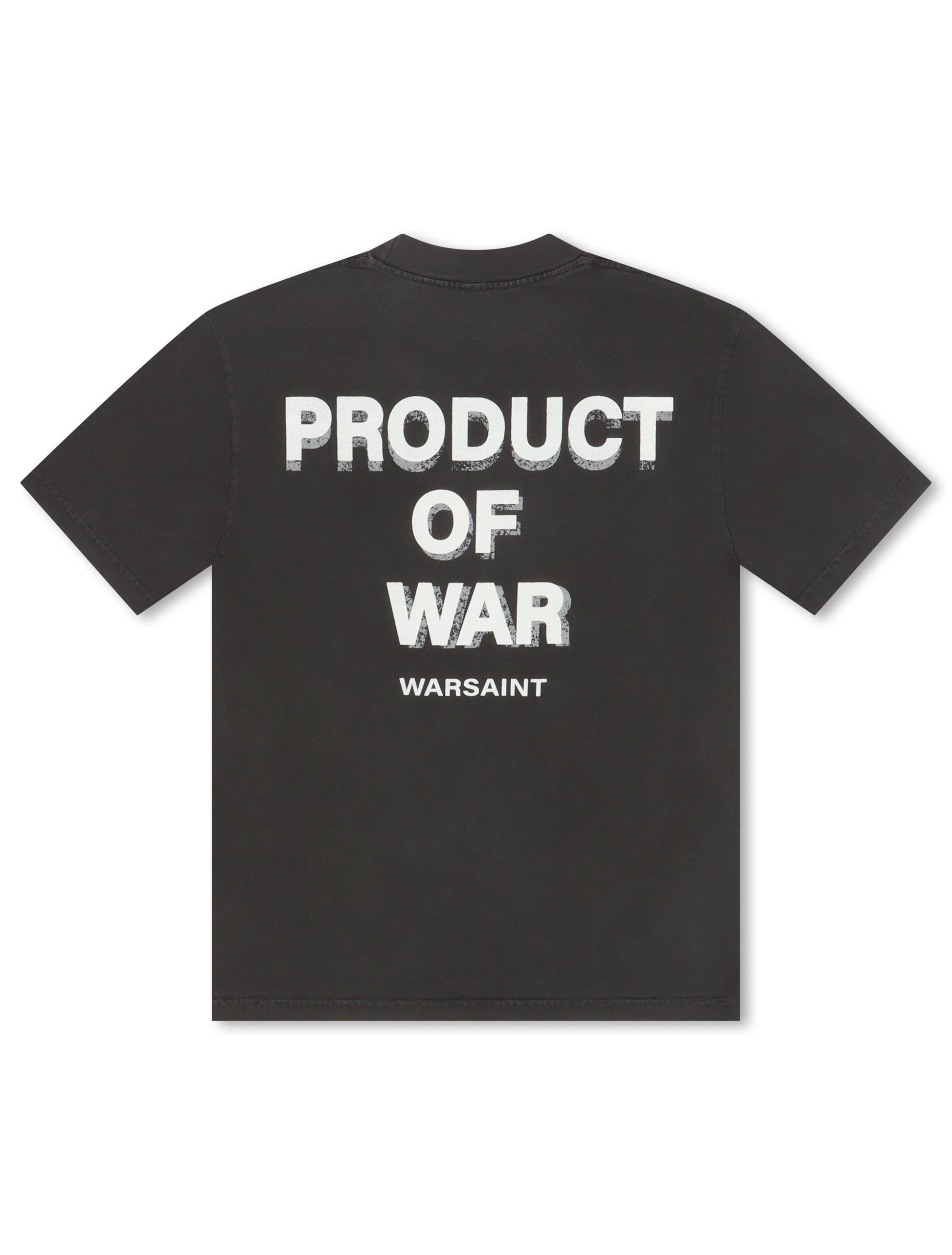 Warsaint Product of War Tee - Washed Black Denim Exchange