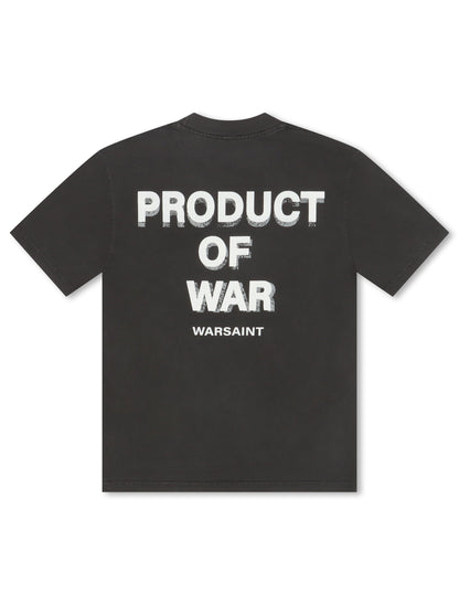 Warsaint Product of War Tee - Washed Black Denim Exchange