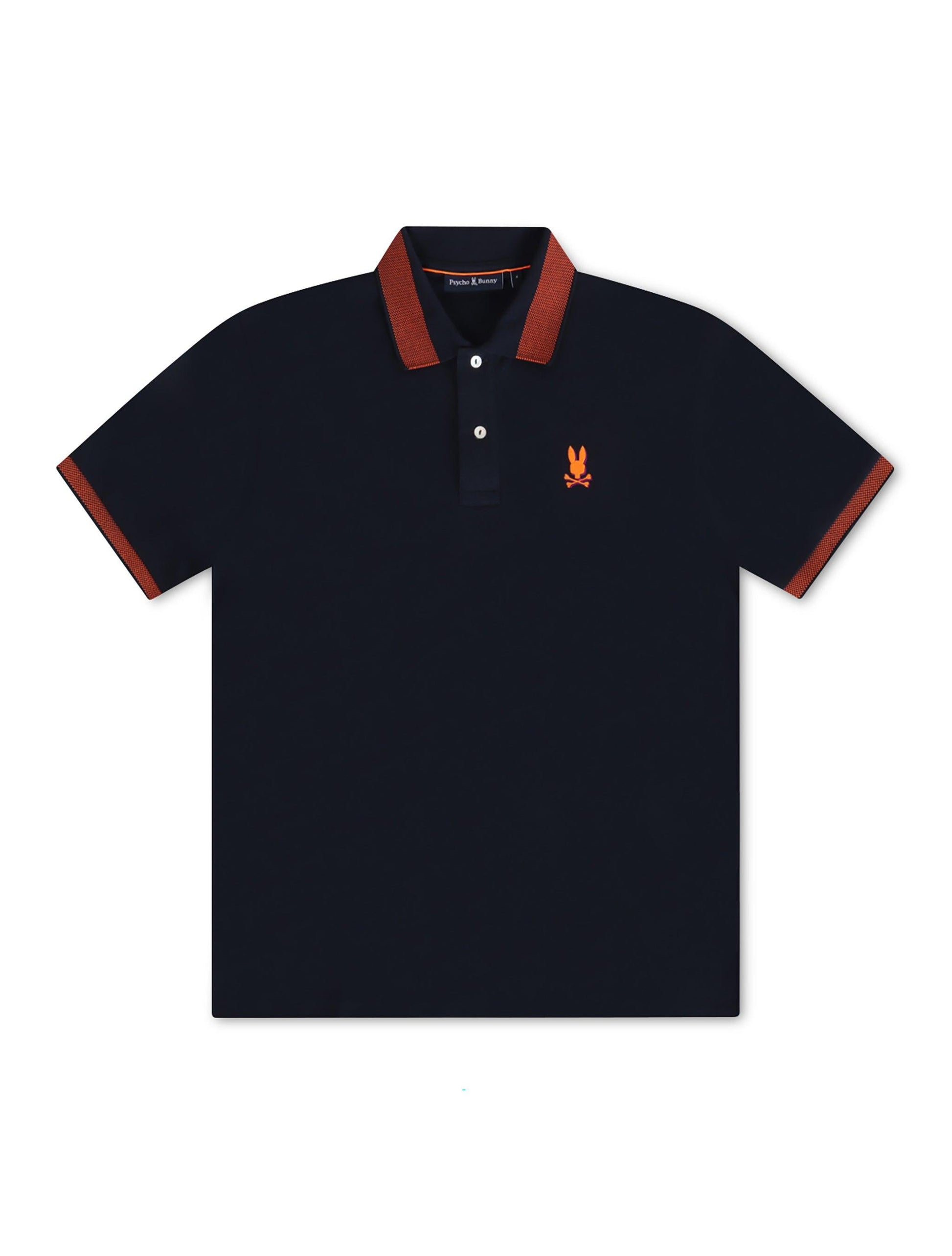 Psycho Bunny Montebello Pique Polo - Navy Denim Exchange
