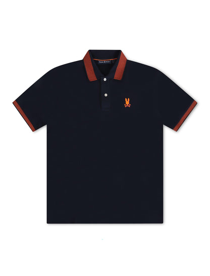 Psycho Bunny Montebello Pique Polo - Navy Denim Exchange