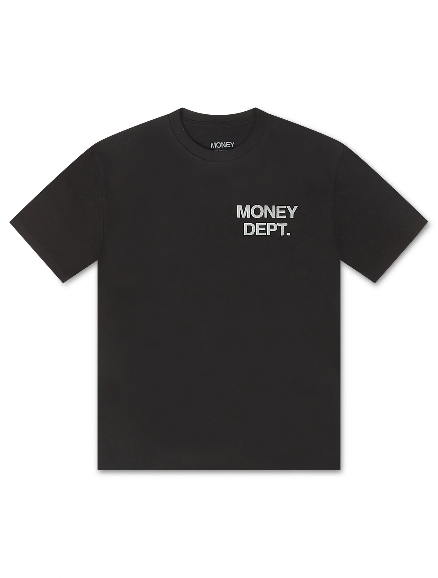 Money Dept. Los Angeles Puff Print Tee - Black/Gray Denim Exchange