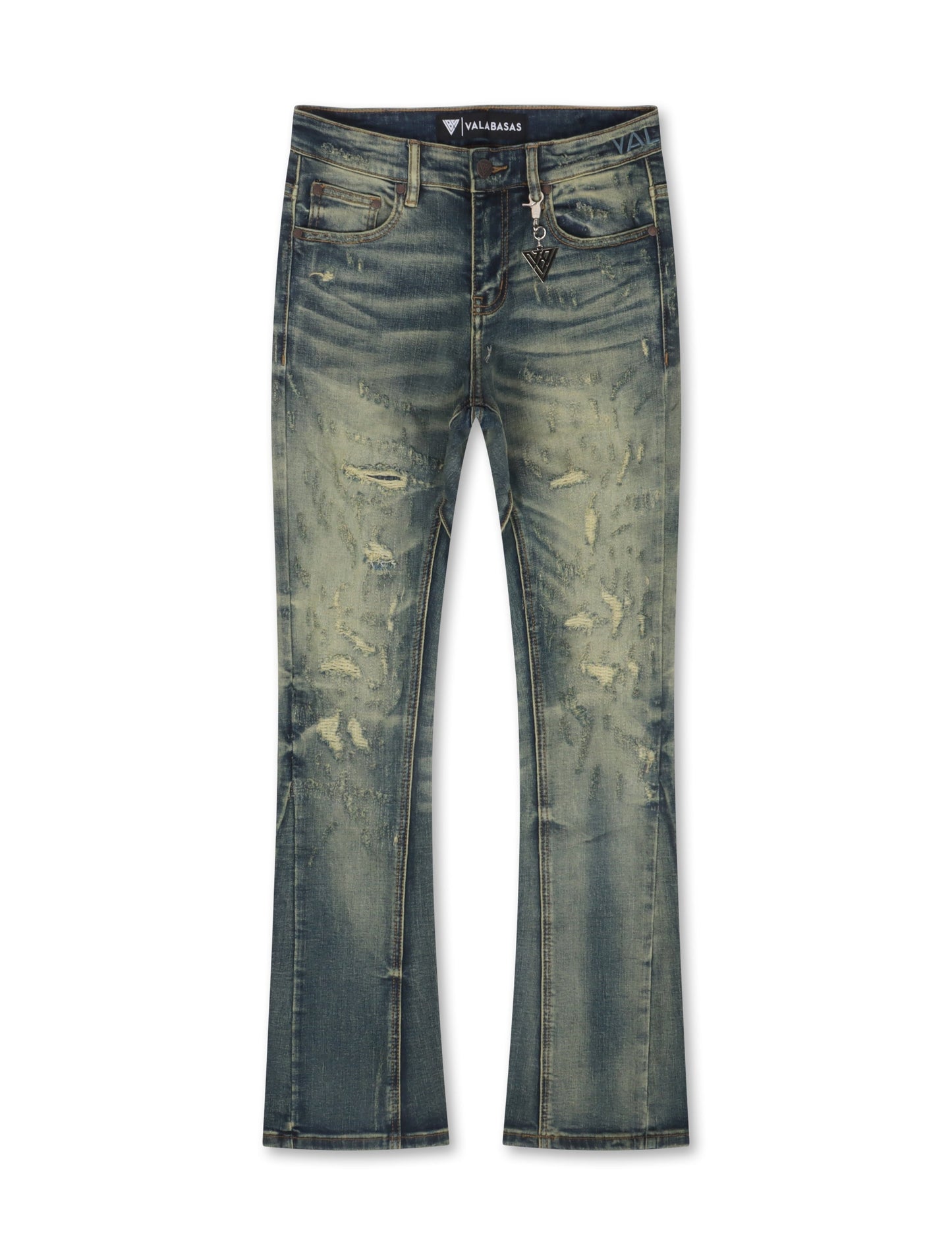 Valabasas Vin Stacked Jeans - Dark Vintage Blue Denim Exchange