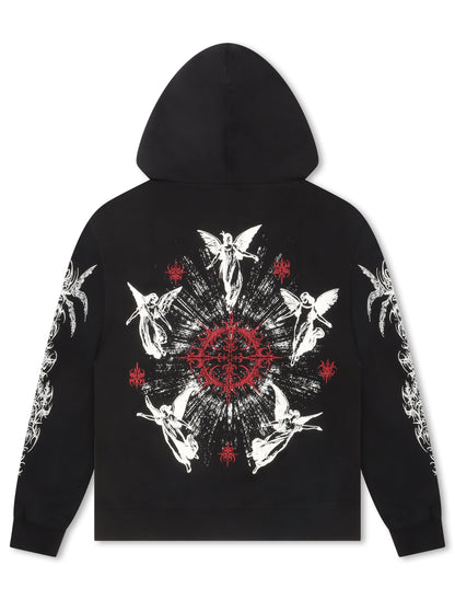 Revenge Paralysis Hoodie - Black/Red Denim Exchange