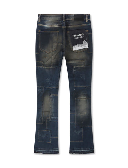 Valabasas Bricks Stacked Denim - Dirty Blue Denim Exchange