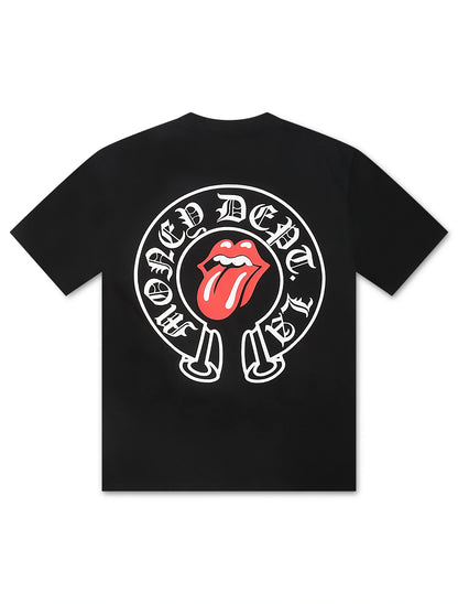 Money Dept. Tongue and Lips Tee - Black Denim Exchange