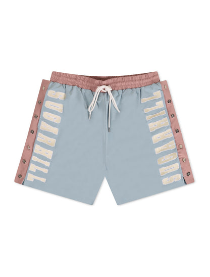 Sugarhill Sosa Snap Shorts - Light Blue Denim Exchange