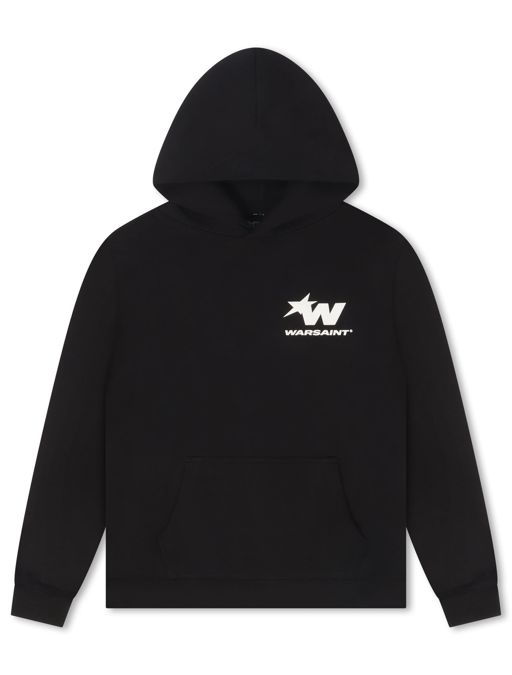 Warsaint Signature Star Hoodie - Black Denim Exchange