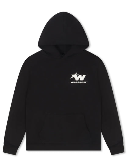 Warsaint Signature Star Hoodie - Black Denim Exchange