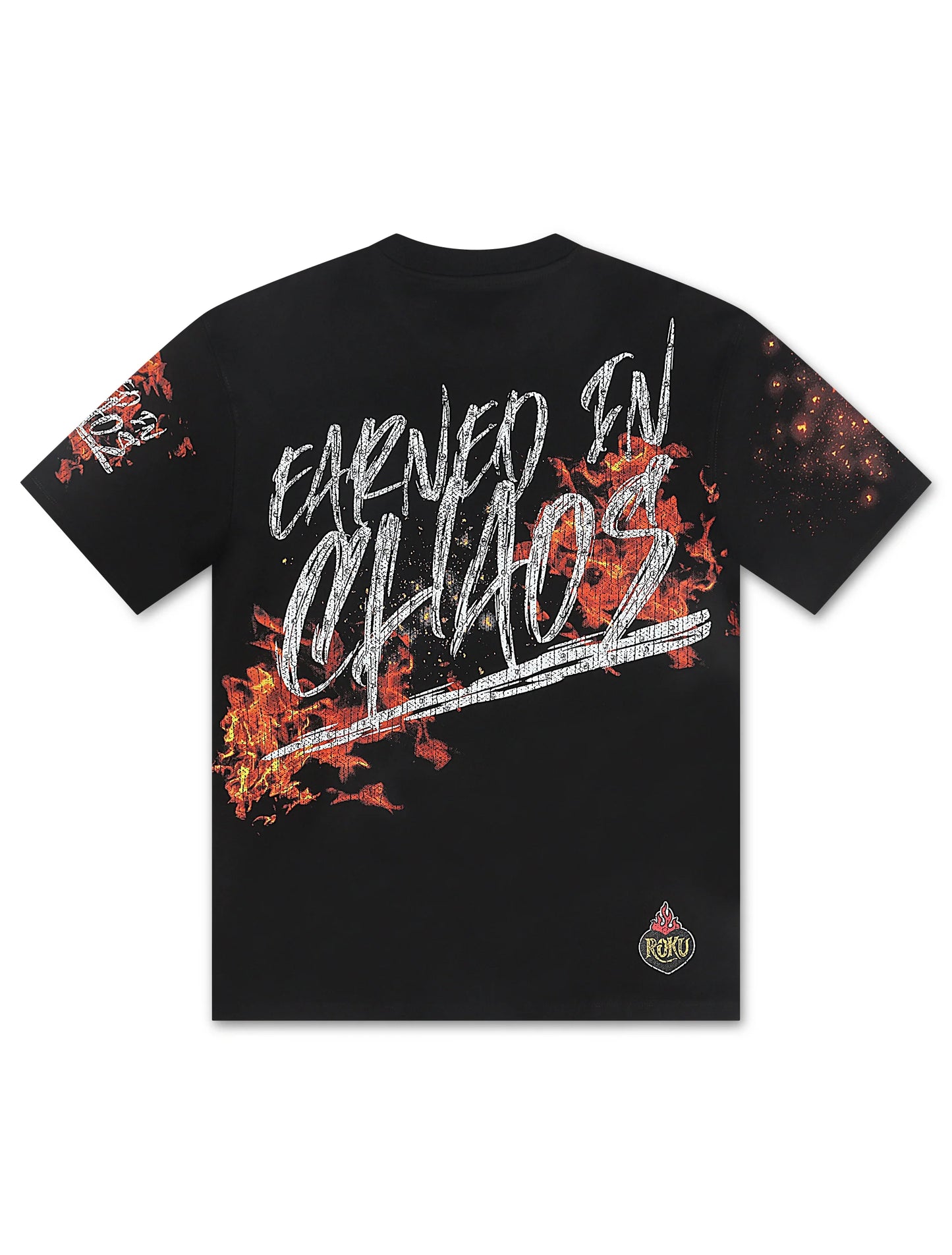 Roku Studio Earned in Chaos Boxy Tee - Black Denim Exchange