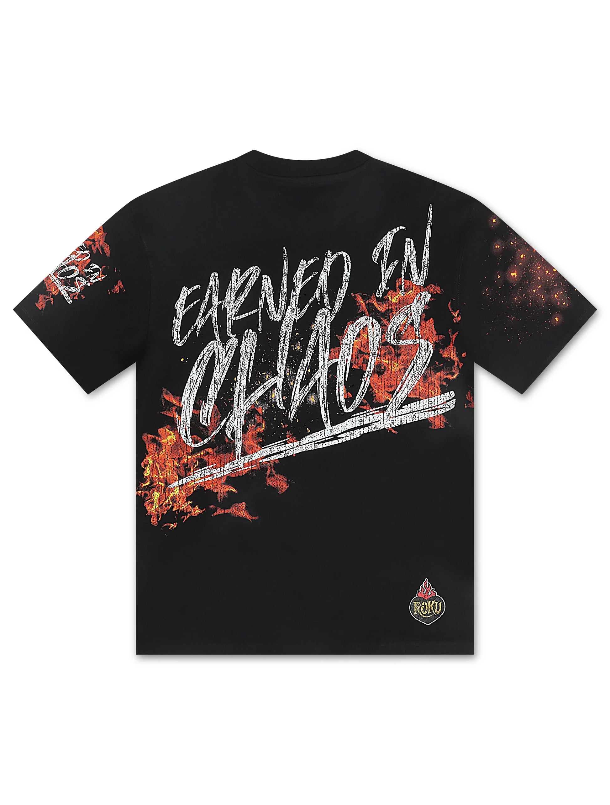 Roku Studio Earned in Chaos Boxy Tee - Black Denim Exchange
