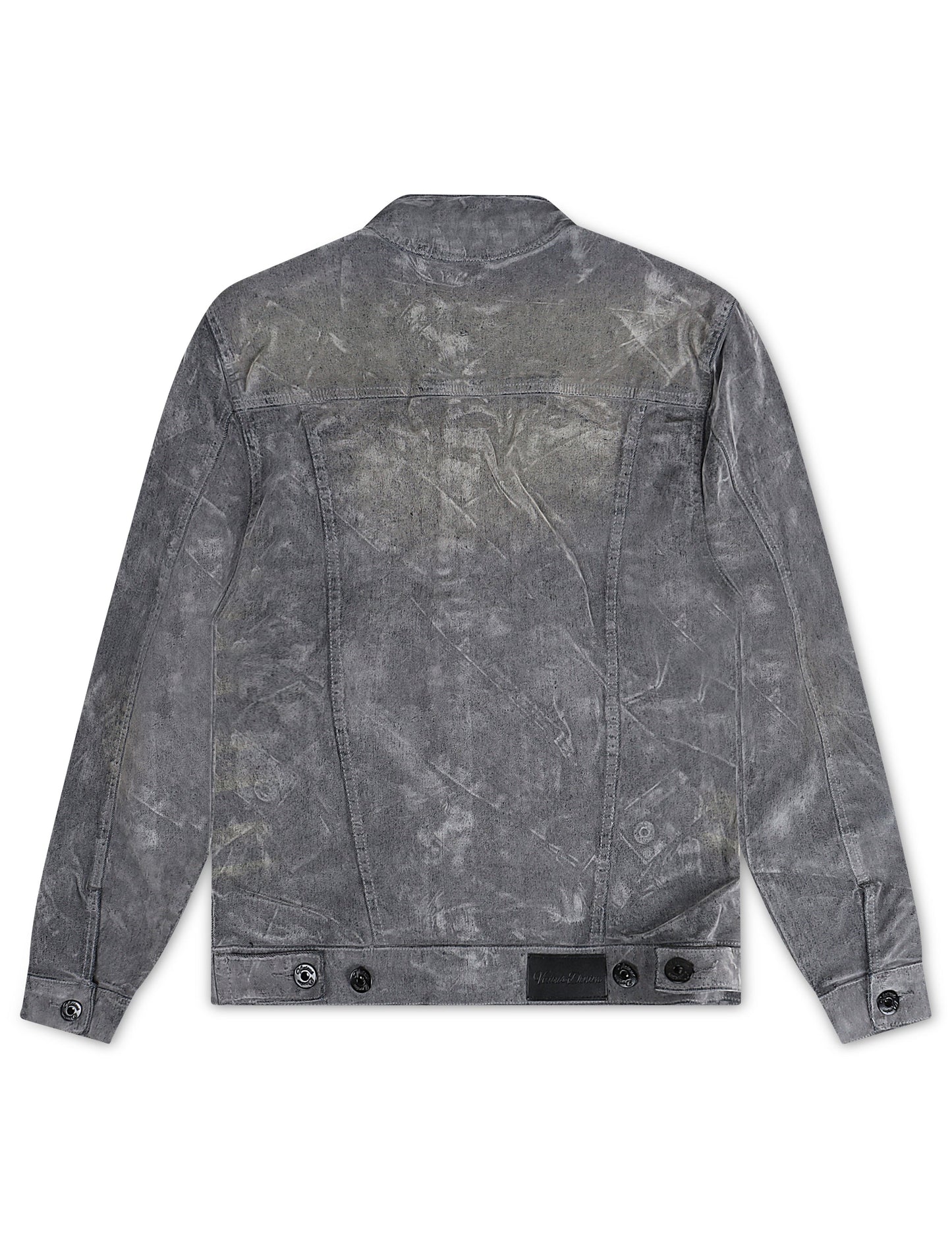 Vicious Denim Velvet Coated Denim Jacket - Grey Denim Exchange