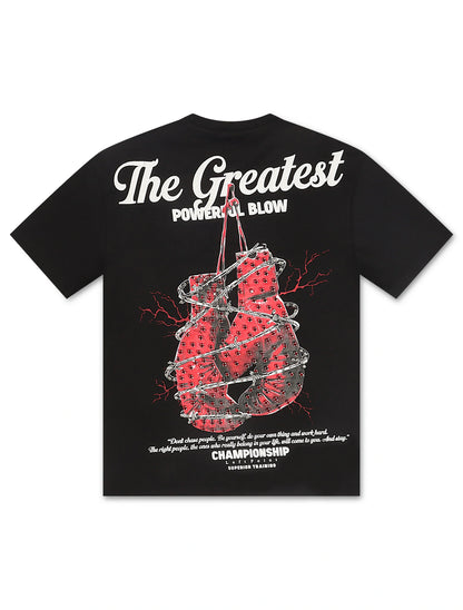 Left Point Boxing Club Tee - Black Denim Exchange