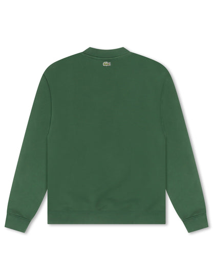 Lacoste Embroidered Fleece Sweatshirt - Green Denim Exchange