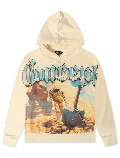 Concept La Art Of War Hoodie - Cream Denim Exchange
