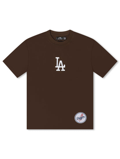Pro Standard La Dodgers Wingspan Drop Shoulder Tee - Brown Denim Exchange