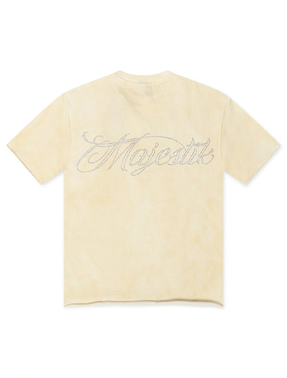 Majestik Garment Department French Terry Tee - Eggshell Denim Exchange