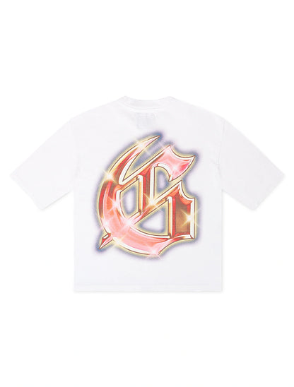 Godspeed Liberty Cruiser Boxy Tee - White Denim Exchange