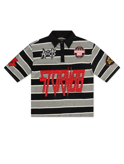 Kleep Booger Single Knit Polo - Black Denim Exchange