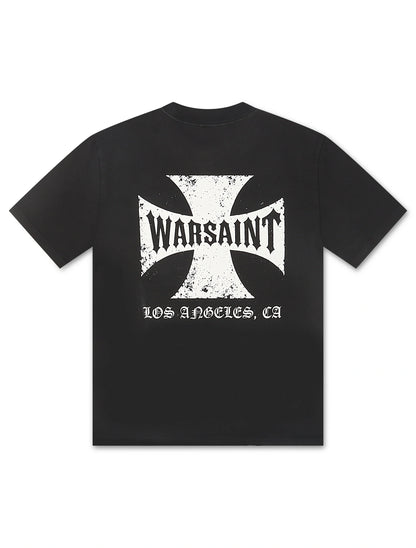 Warsaint Cross Tee - Black Denim Exchange