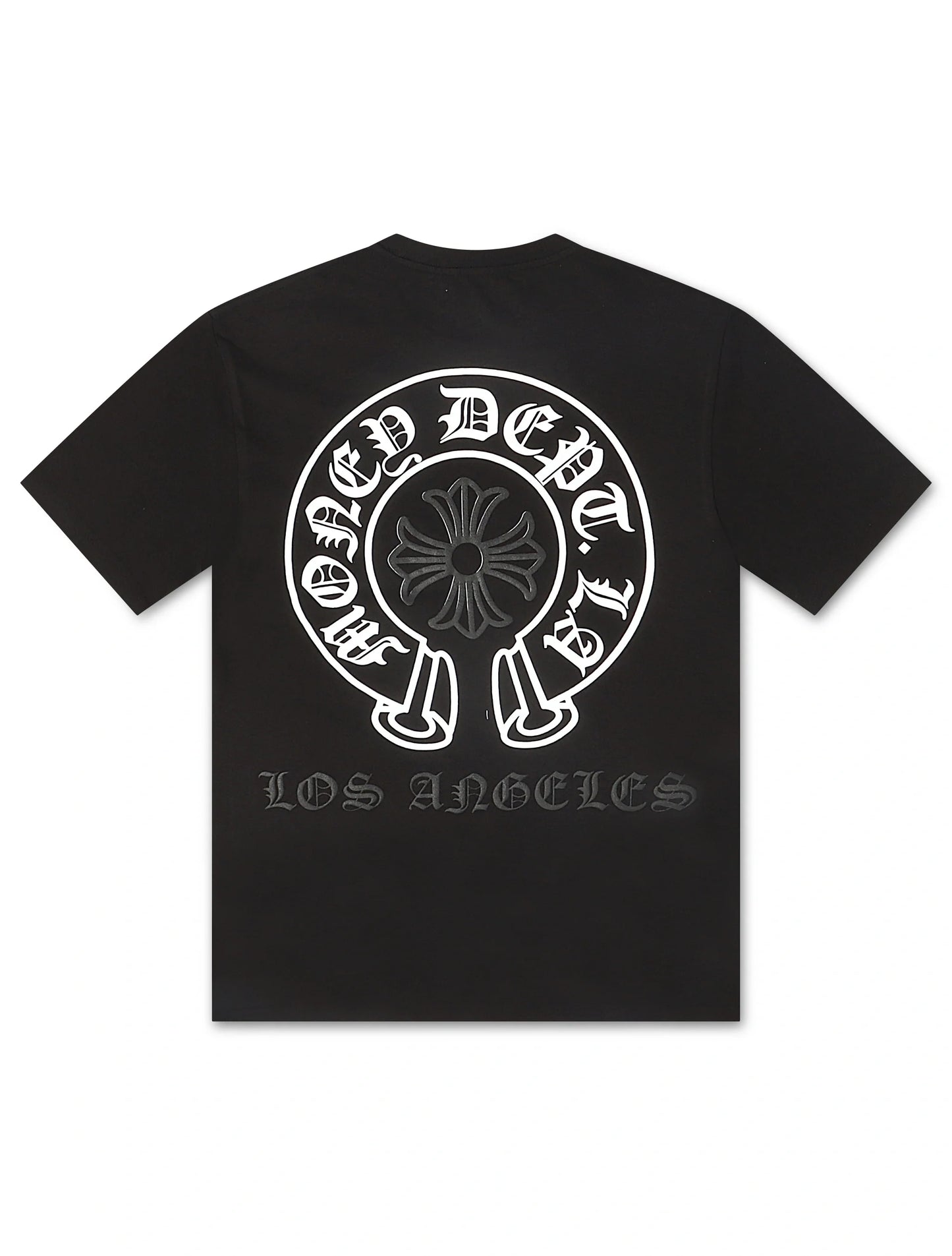 Money Dept. Vintage Old English Tee - Black/White/Black Denim Exchange