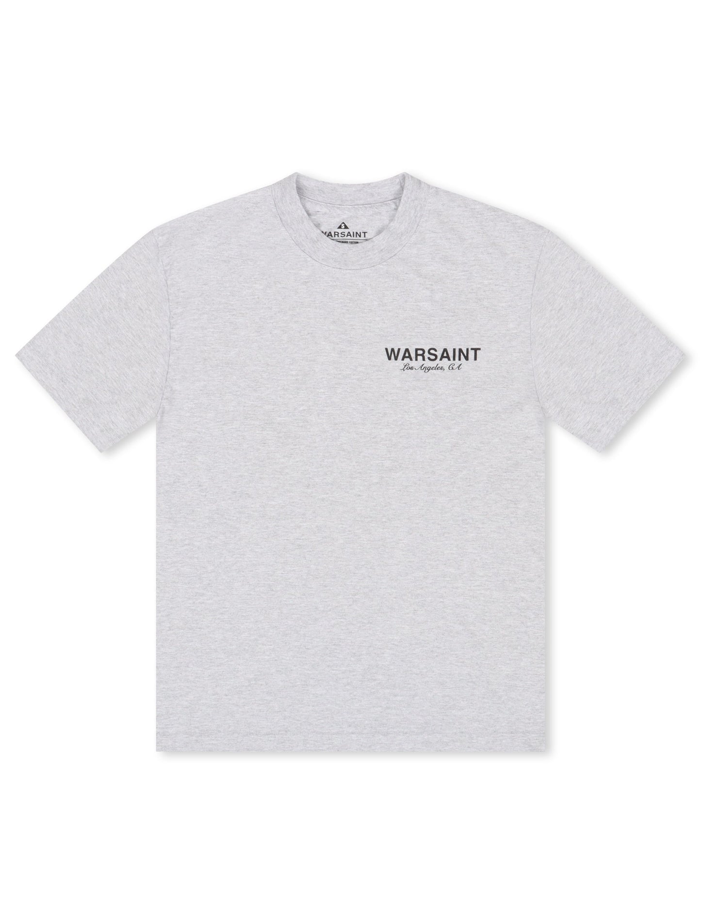 Warsaint Script Tee - Heather Grey Denim Exchange