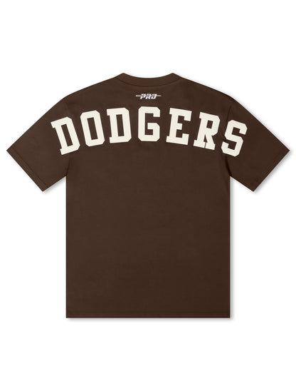 Pro Standard La Dodgers Wingspan Drop Shoulder Tee - Brown Denim Exchange