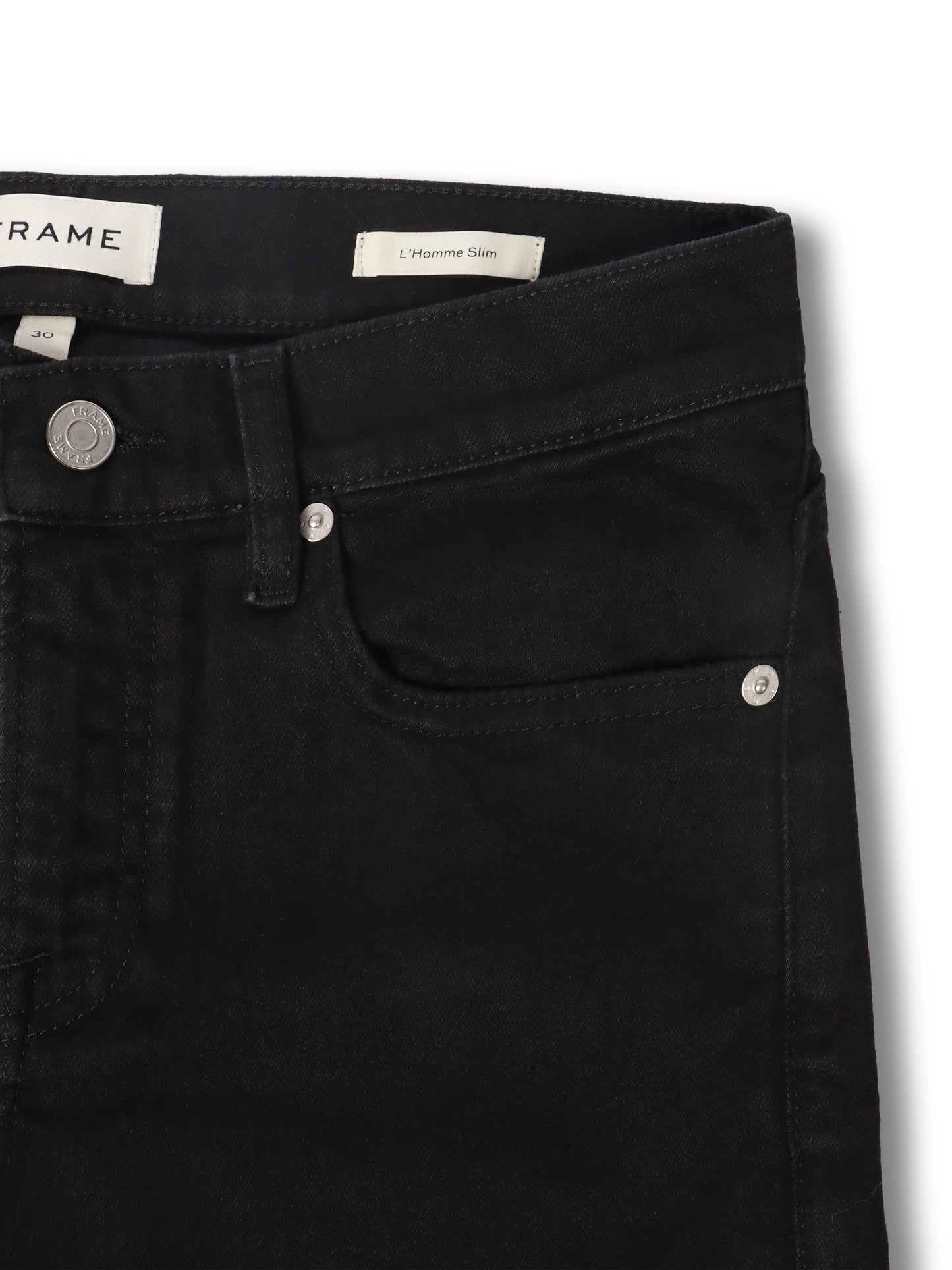 Frame L'Homme Slim Jean - Noir Denim Exchange