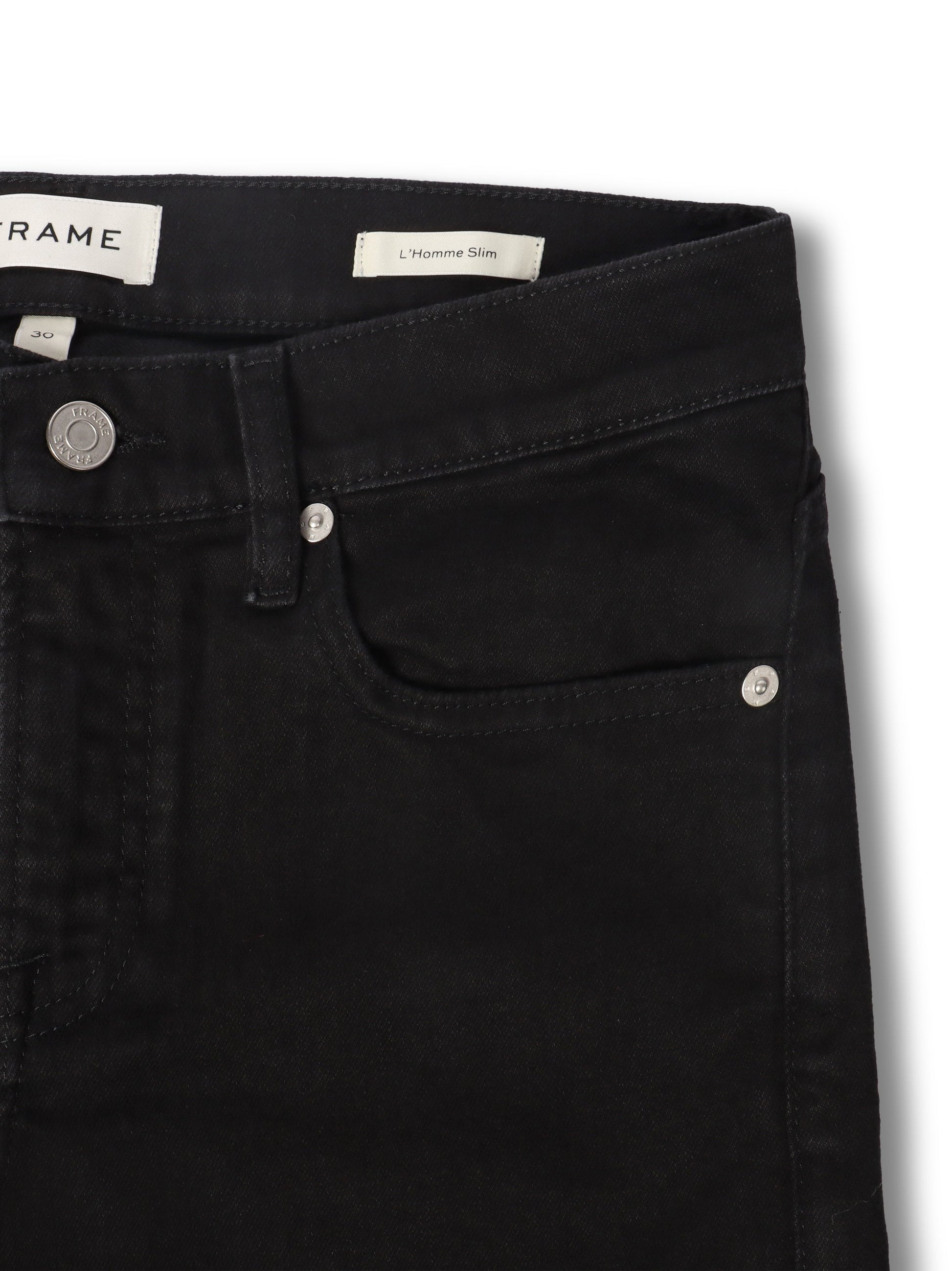 Frame L'Homme Slim Jean - Noir Denim Exchange
