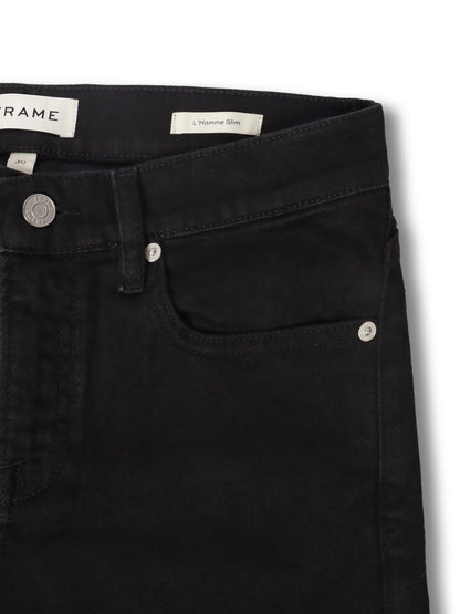 Frame L'Homme Slim Jean - Noir Denim Exchange