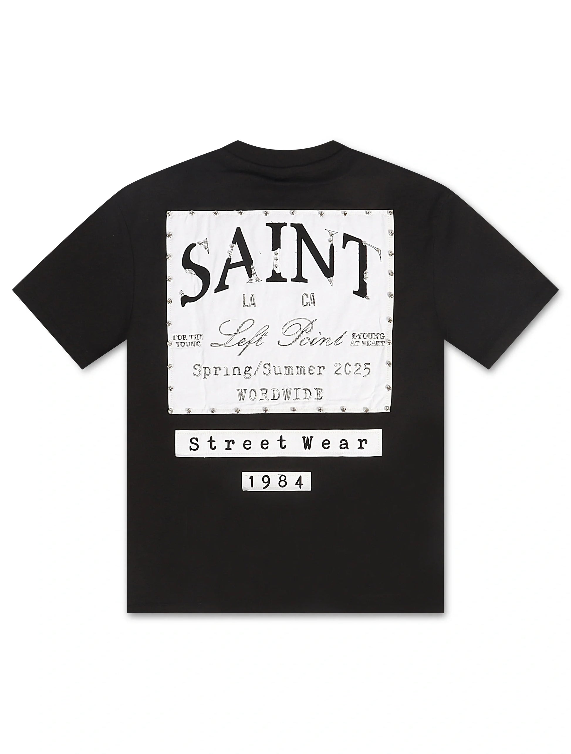 Left Point Saint Tee - Black Denim Exchange